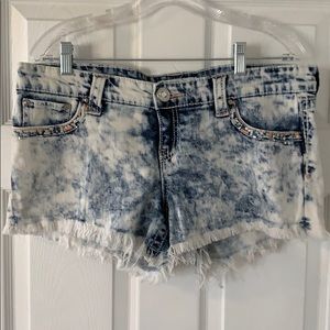 Daytrip Bleached denim jean shorts